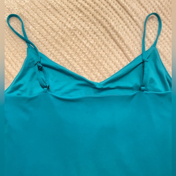 EXPRESS Blue Green Teal Sleeveless Mini Dress NWT - Picture 3 of 8